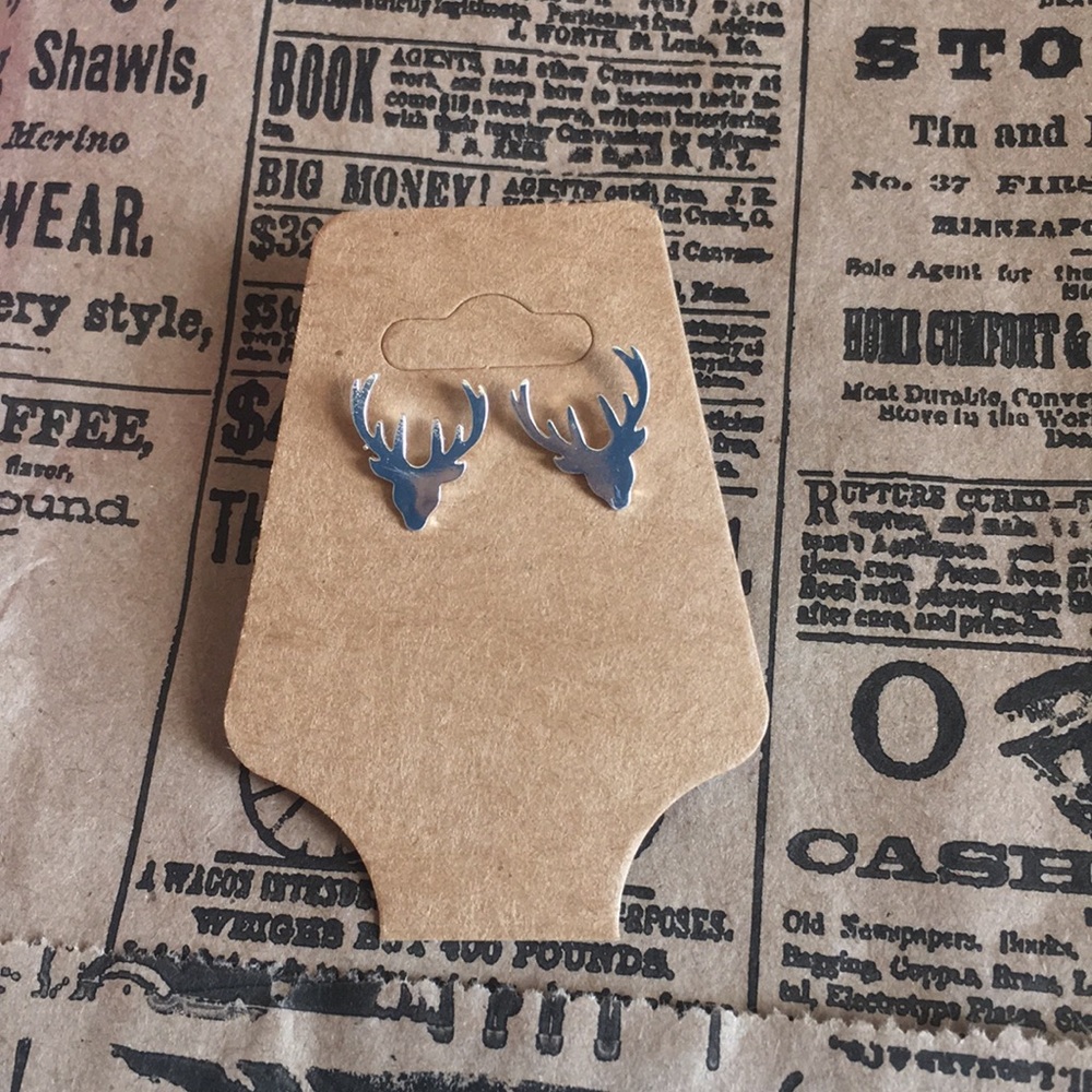Silver Elk studs!!!